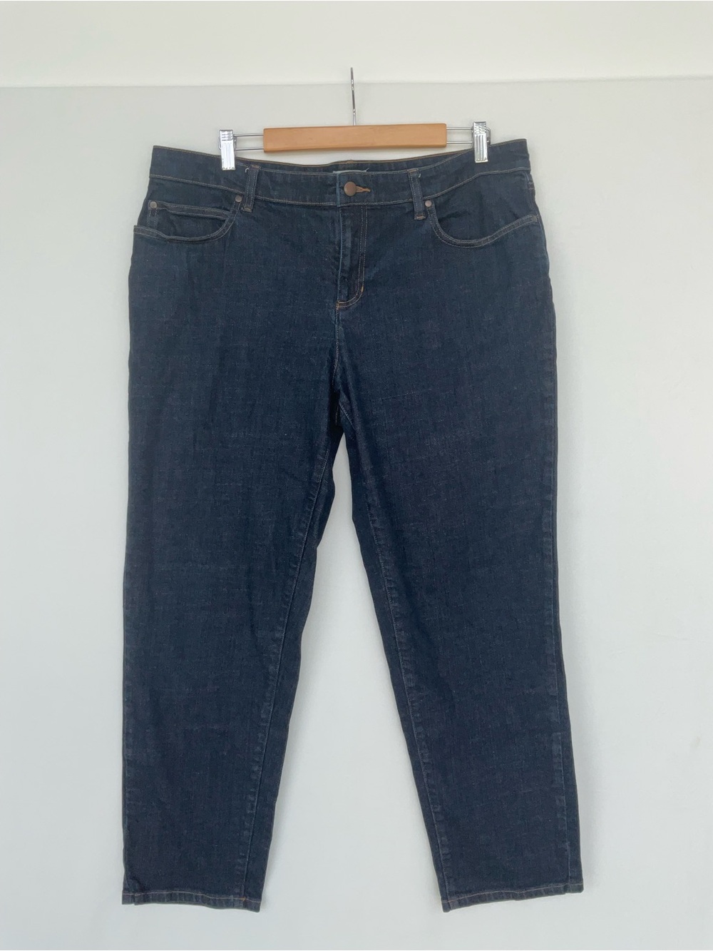 Eileen Fisher Straight-Leg Dark Indigo Women’s Jeans
